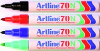 Viltstift Artline 70 rond zwart 1.5mm-3