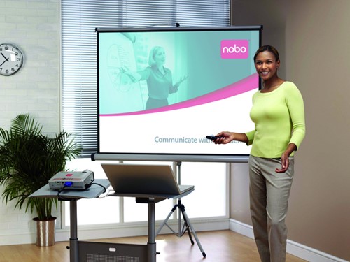 Projectscherm Nobo statief 200x151.3cm-3