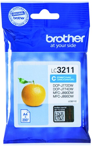Inkcartridge Brother LC-3211 cyaan