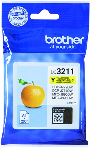 Inkcartridge Brother LC-3211 geel