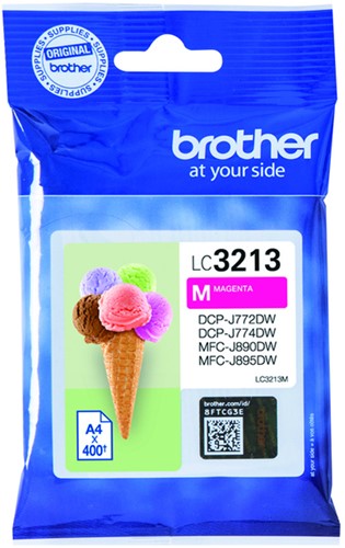 Inkcartridge Brother LC-3213 magenta HC