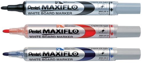 Viltstift Pentel Maxiflo MWL5 whiteboard rood-2