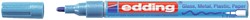 Viltstift Edding 751 lakmarker rond metallic blauw