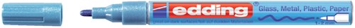 Viltstift Edding 751 lakmarker rond metallic blauw