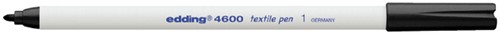 Viltstift edding 4600 textiel rond 1mm zwart