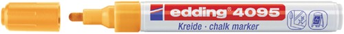 Krijtstift Edding 4095 rond neon oranje