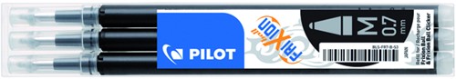 Rollerpenvulling PILOT Frixion BLS-FR7 zwart 0.35mm set/3