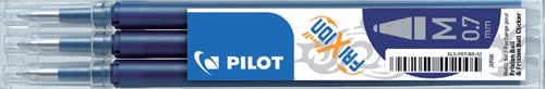 Rollerpenvulling PILOT Frixion BLS-FR7 blauw/zwart 0.35mm set/3