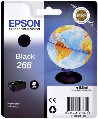 Inkcartridge Epson 266 T2661 zwart