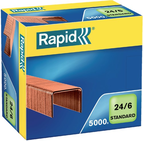 Nietjes 24/6 Rapid verkoperd standaard ds/5000