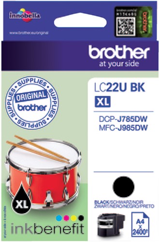 Inkcartridge Brother LC-22U zwart-2