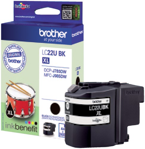 Inkcartridge Brother LC-22U zwart