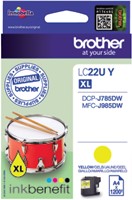 Inkcartridge Brother LC-22U geel-2