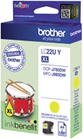 Inkcartridge Brother LC-22U geel-3