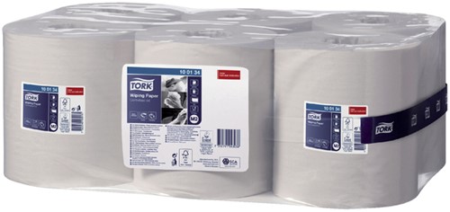 Poetsrol Tork M2 multirol 1-laag Advanced 100134 ds/6rol-3