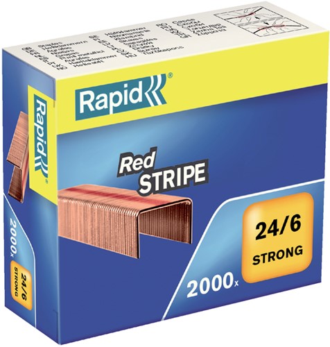 Nietjes 24/6 Rapid Redstripe ds/2000