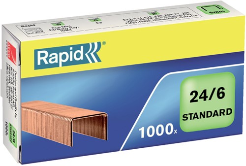 Nietjes 24/6 Rapid Blue verkoperd ds/1000
