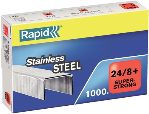 Nietjes 24/8 Rapid Rvs super strong ds/1000
