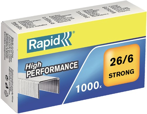 Nietjes 26/6 Rapid gegalvaniseerd strong ds/1000