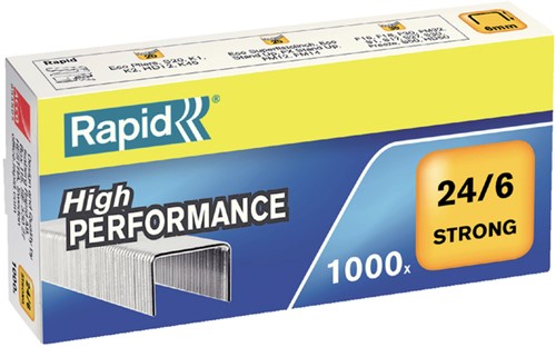 Nietjes 24/6 Rapid gegalvaniseerd strong ds/1000
