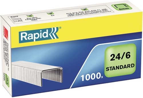 Nietjes 24/6 Rapid verzinkt ds/1000