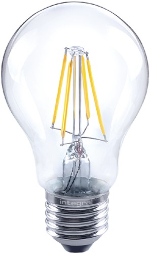Ledlamp Integral E27 4,5W 2700K 470lumen dimbaar warm wit