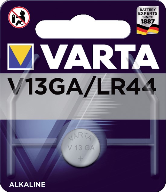 Batterij knoopcel Varta V13GA/LR44 Lithium 2021