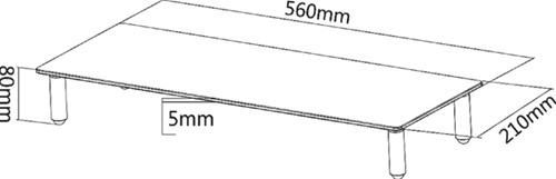 Monitorstandaard Neomounts Monitor10 transparant-2
