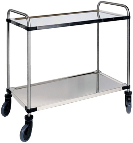 Serveerwagen 2 plateaus 870x570x950mm 