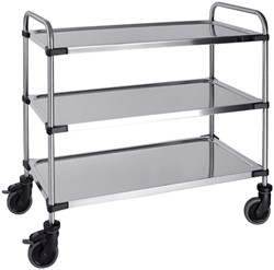 Serveerwagen 3 plateaus 870x570x950mm 