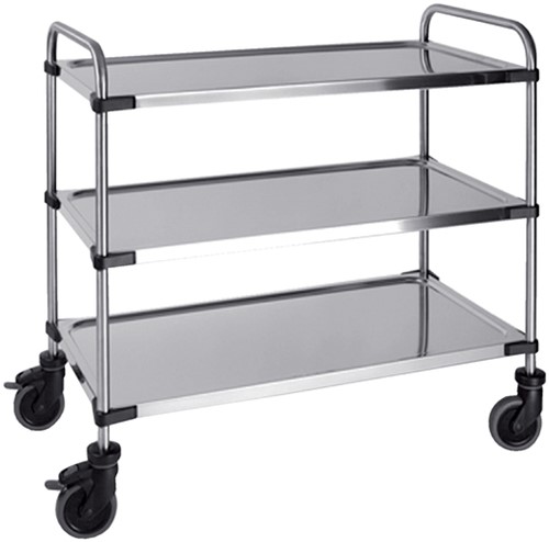 Serveerwagen 3 plateaus 870x570x950mm 