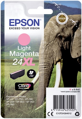 Inktcartridge Epson T2436 24XL licht magenta