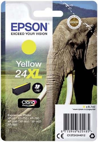 Inktcartridge Epson T2434 24XL geel