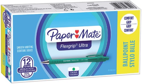 Balpen Paper Mate flexgrip M knop groen-2