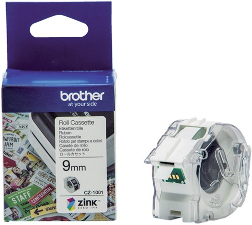 Brothertape CZ-1001 9mm x5mtr kleur