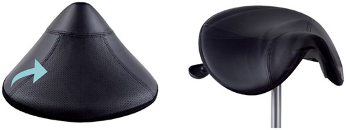Zadelkruk Euroseats Matera medium zwart-2
