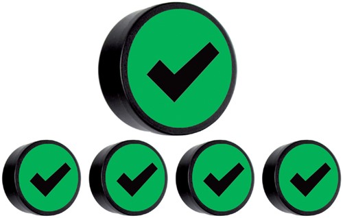 Magneet Check 35mm groen pak/5