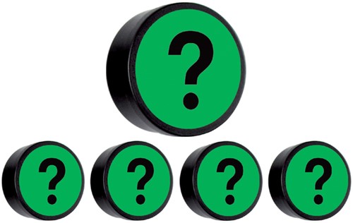 Magneet Vraagteken 35mm groen pak/5