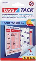 Kleefpad Tesa Tack XL transparant 36 stuks