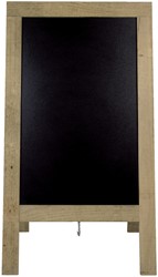 Stoepbord Securit 72x131x4cm steigerhout