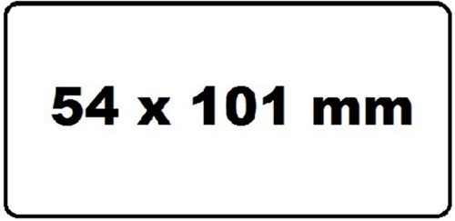Etiket Dymo  54x101mm Badge rol/220 99014 Quantore-2
