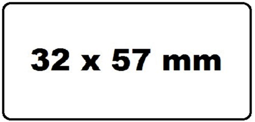 Etiket Dymo  57x32mm rol/1000 (11354) afneembaar ds/12-2
