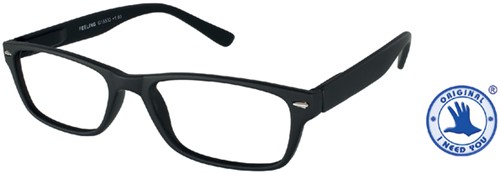 Leesbril +2.50 Feeling zwart
