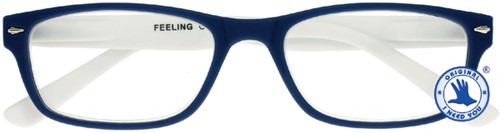 Leesbril X +2.00 Feeling Blauw-Wit-2