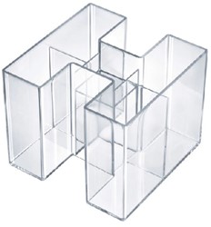 Pennenbak Han Bravo 5-vaks transparant