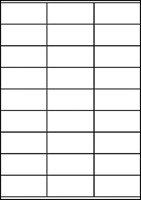 Etiket A4  70x 32mm 3479 ds/2700-2
