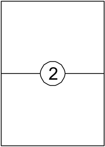 Etiket A4 210x148mm Quantore ds/200