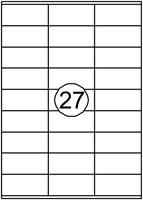 Etiket A4  70x 32mm Quantore ds/2700