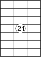 Etiket A4  70x 42,4mm Quantore ds/2100