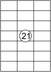 Etiket A4  70x 42,4mm Quantore ds/2100
